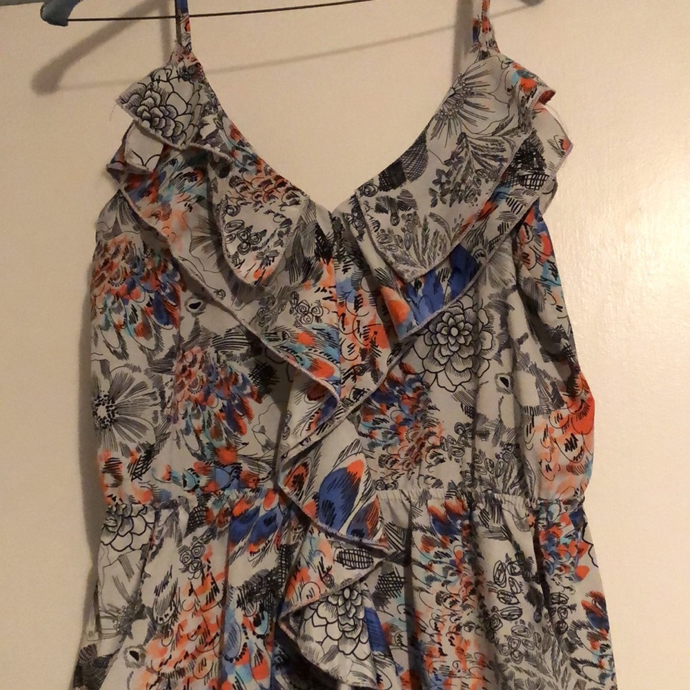 FRANCESCAS boutique floral & peacock cocktail dress